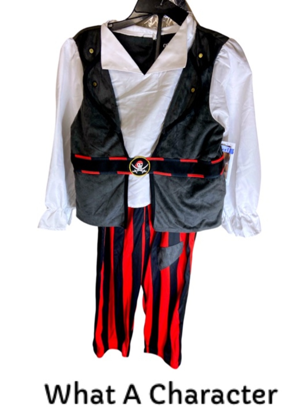 What A Character!
Inclusive Classic Pirate
Halloween Costume
Kids Size M (7/8